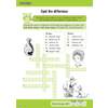A crossword puzzle where children change nouns to adjectives and adjectives to nouns using specific word endings