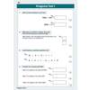 Four maths questions on mental arithmetic, order of operations and rounding, with boxes for answers
