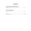 The contents page lists two main parts: number problems and timed tests, with answers and a record sheet at the back