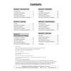 A contents page listing six sections of reading practice, each covering fact retrieval, inference