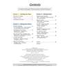 A contents page listing sections on drafting, non-fiction and fiction writing, with page numbers for each topic