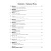 A contents page listing twelve weekly workouts covering reading and writing skills for the summer term
