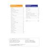 A contents page listing geometry and statistics topics with page numbers, plus a note about QR codes for videos and quizzes
