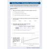 Four questions on probability and statistics, including a table and a line graph to interpret