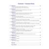 A contents page listing twelve weekly workouts covering Year 8 maths topics like ratios, graphs and probability