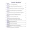 A contents page listing twelve workouts covering rounding, geometry, algebra and sequences