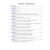 A contents page listing twelve weekly workouts covering Year 8 maths topics like fractions, decimals and 3D shapes
