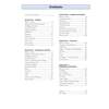 A contents page listing five sections of Year 8 maths topics, from number and algebra to geometry and statistics