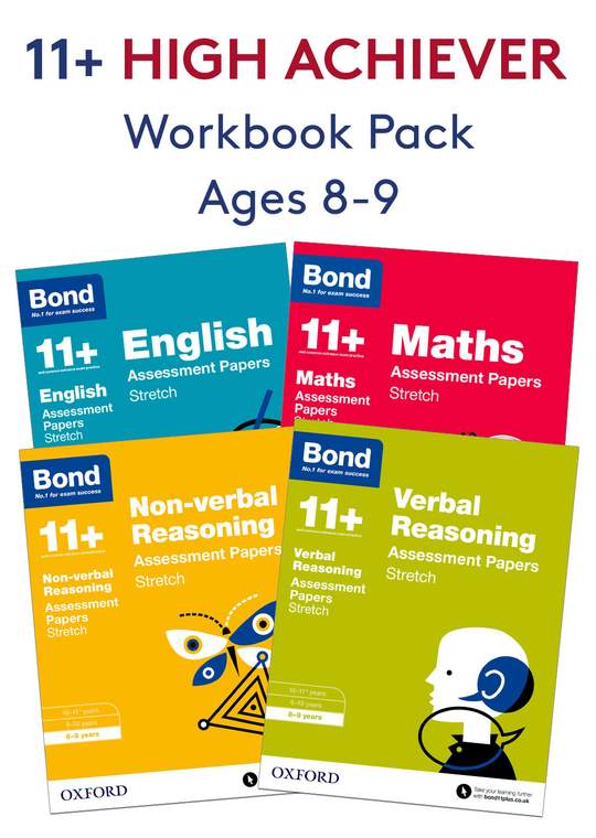 11+ High Achievers Workbook Pack (Ages 8-9)