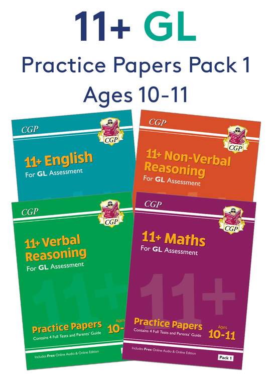 GL 11+ Practice Papers Pack 1 (Ages 10-11)