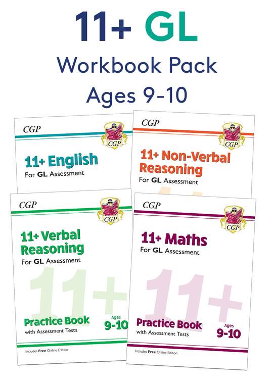 GL 11+ Workbook Pack (Ages 9-10)