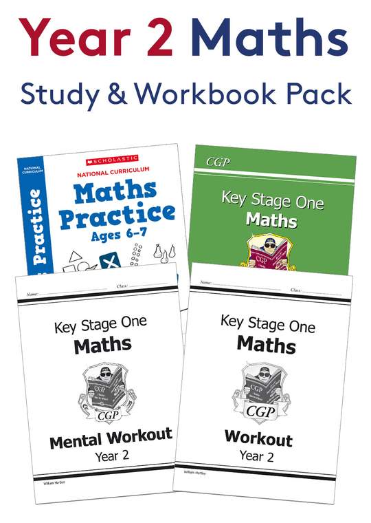 Year 2 Maths Study & Workbook Pack (Ages 6-7)