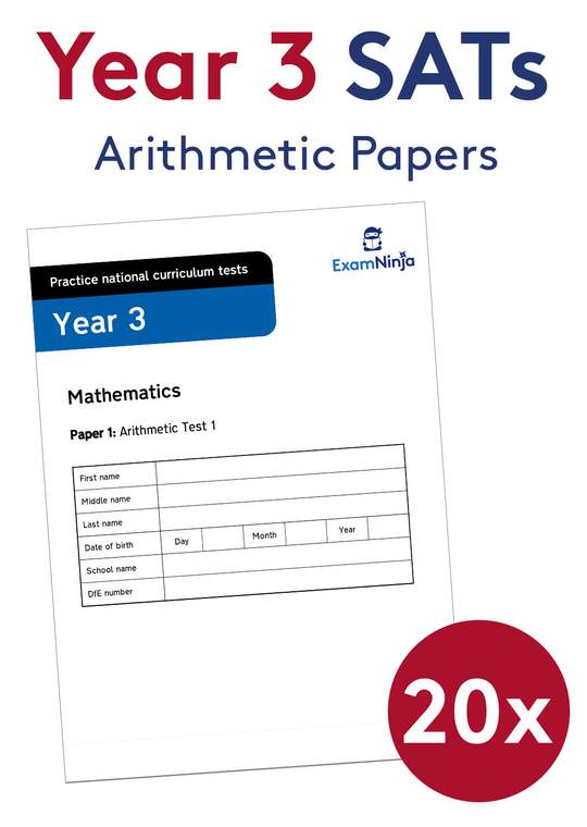 Year 3 SATs Arithmetic Practice Papers Download (Ages 7-8)