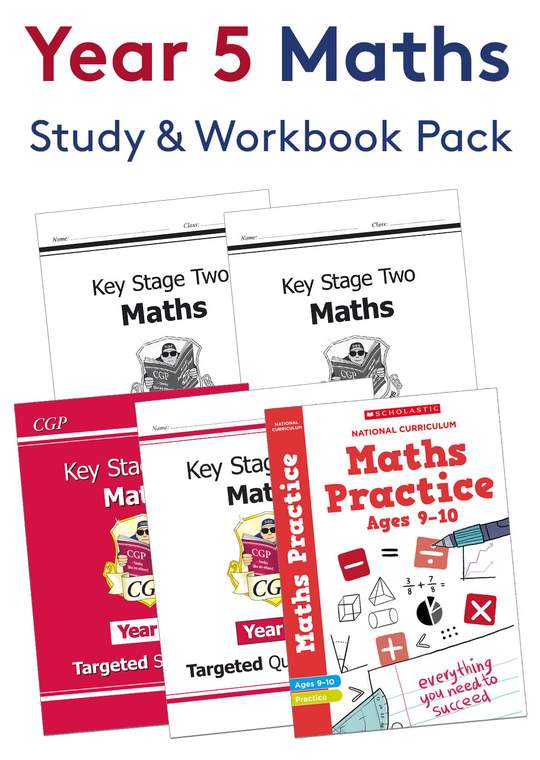 Year 5 Maths Study & Workbook Pack (Ages 9-10)