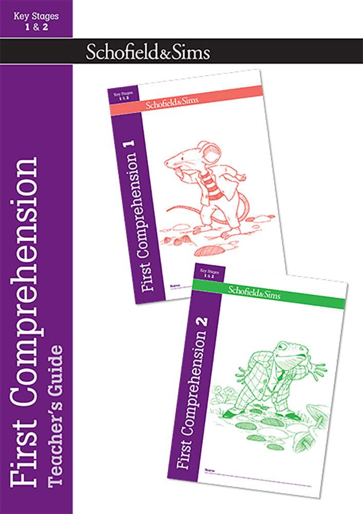 A teacher's guide for Key Stages 1 & 2, featuring cartoon animal characters on the covers of the included student books