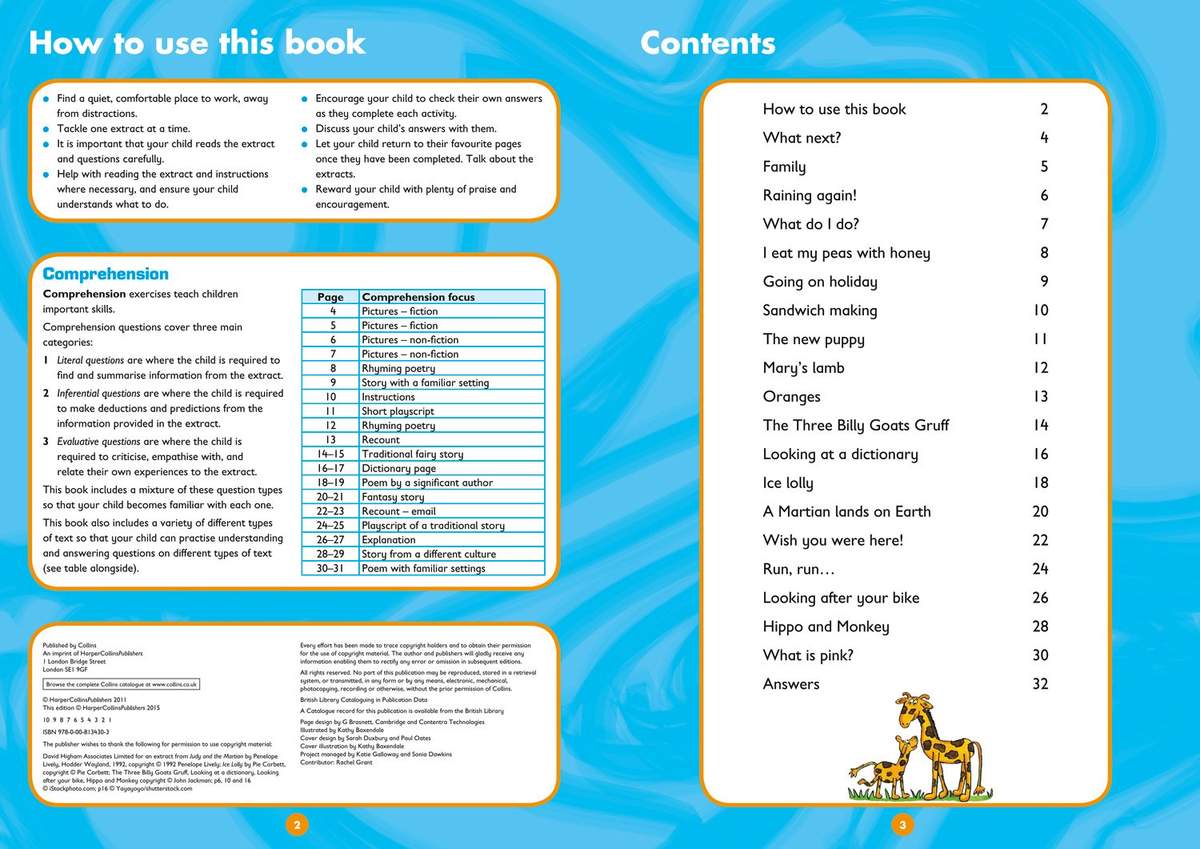 A two-page spread showing how to use the book and a full list of chapters with page numbers