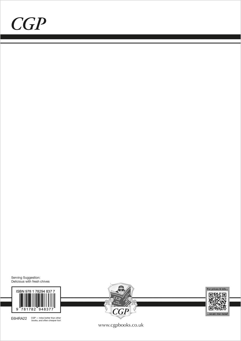 A blank page with the ISBN and barcode at the bottom, likely the back cover of the answers book