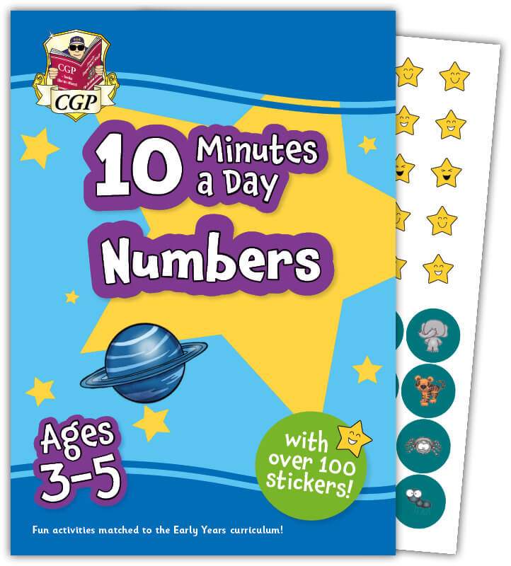 10 Minutes a Day Numbers for Ages 3-5 (with reward stickers) Main Image