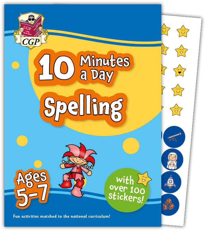 10 Minutes a Day Spelling for Ages 5-7 (with reward stickers) Main Image