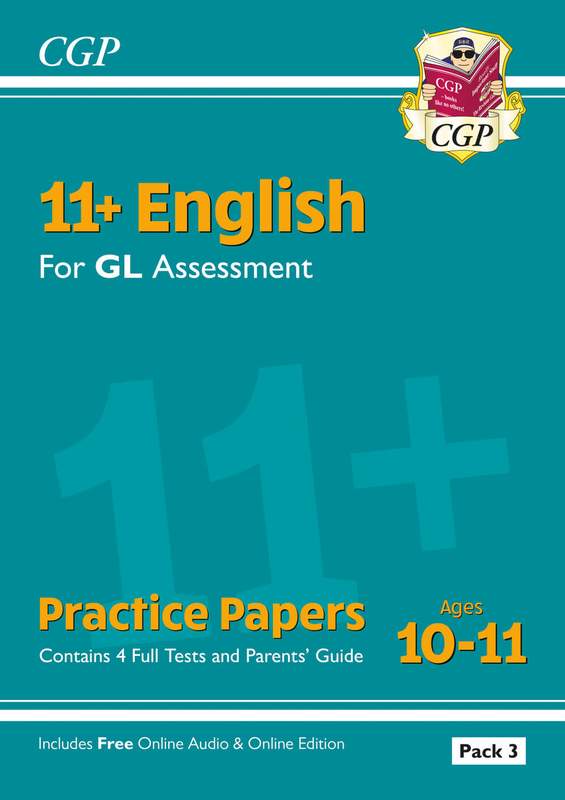 11+ GL English Practice Papers: Ages 10-11 - Pack 3 (with Parents' Guide & Online Edition) Main Image