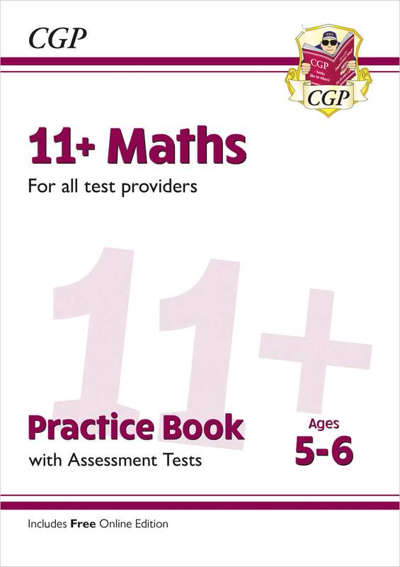 11+ Maths Practice Book & Assessment Tests - Ages 5-6 (for all test providers) Main Image