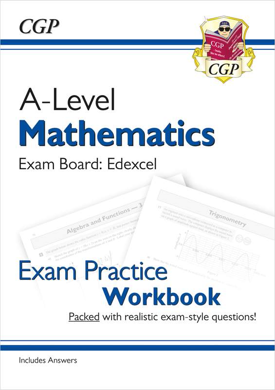 A-Level Maths Edexcel Exam Practice Workbook (includes Answers) Main Image