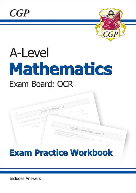 A-Level Maths OCR Exam Practice Workbook (includes Answers) Main Image
