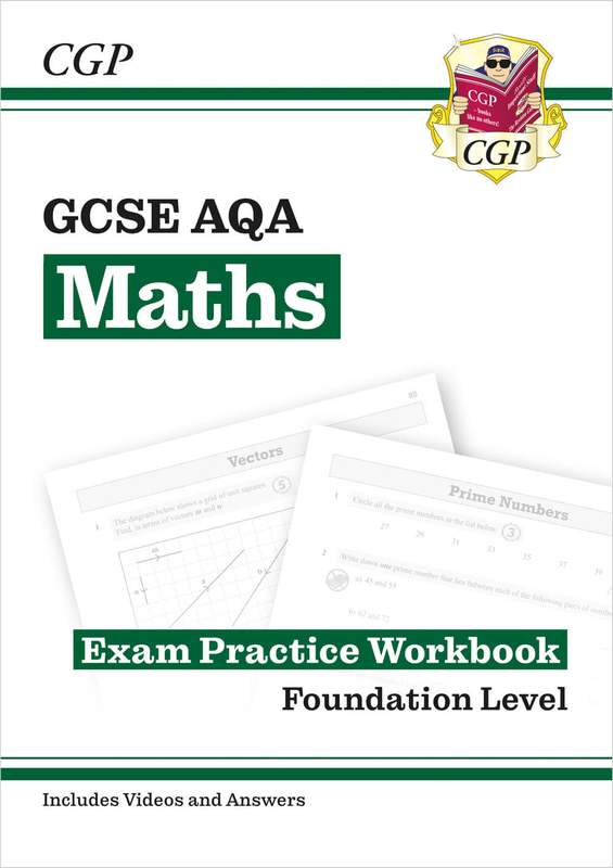 AQA GCSE Maths Exam Practice Workbook Foundation (Ages 14-16) Main Image