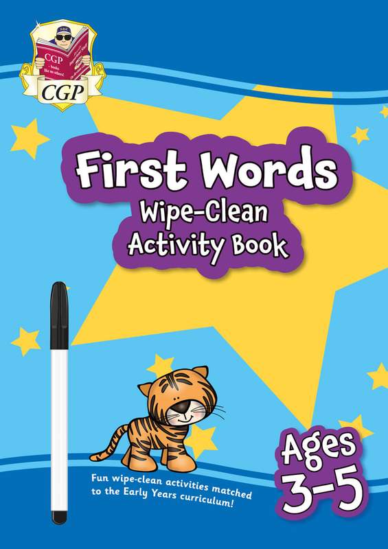 First Words Wipe-Clean Activity Book for Ages 3-5 (with pen) Main Image