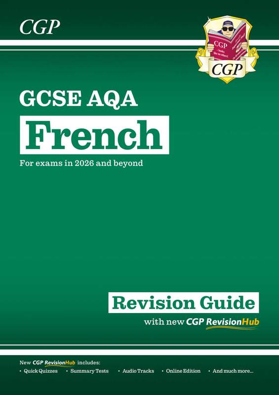 GCSE French AQA Revision Guide with CGP RevisionHub (for exams in 2027) Main Image