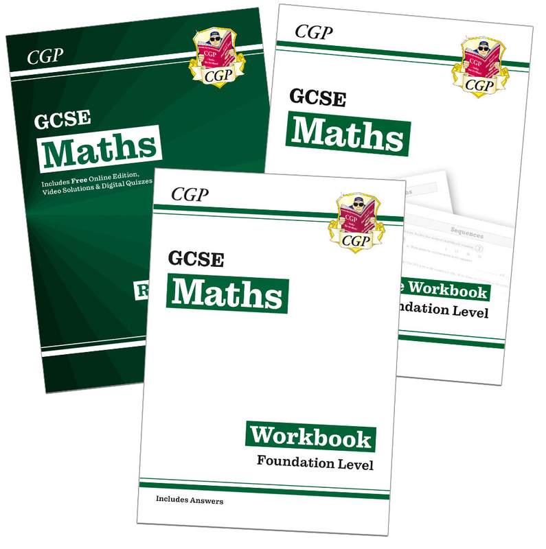 GCSE Maths Study & Workbook Pack - Foundation Tier (Ages 14-16) Main Image