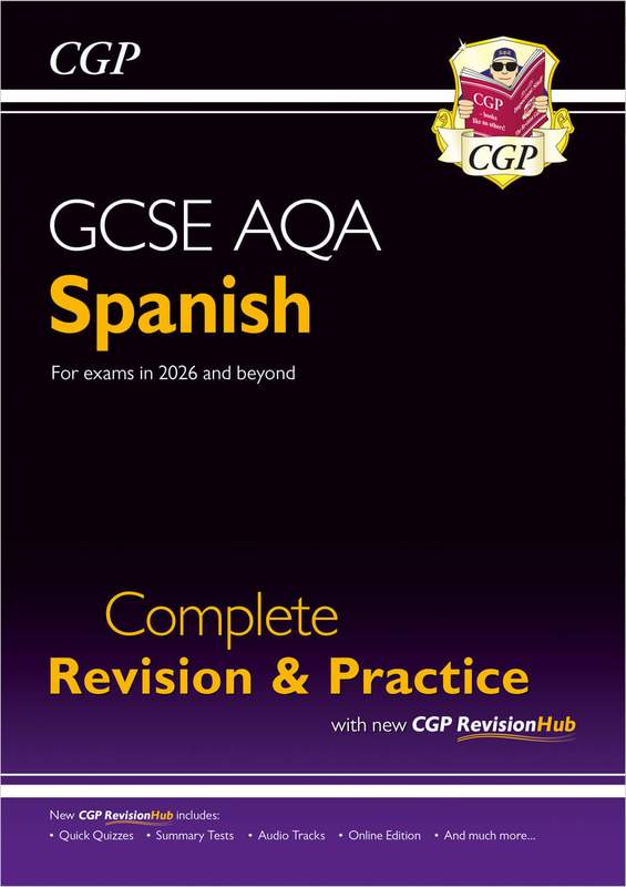 GCSE Spanish AQA Complete Revision & Practice with CGP RevisionHub (for exams in 2027) Main Image