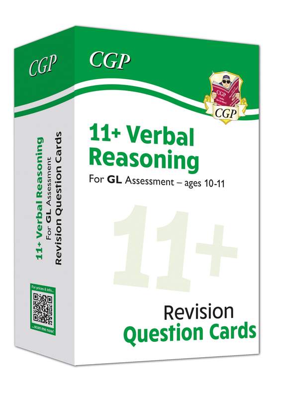 GL 11+ Verbal Reasoning Practice Question Cards (Ages 10-11) Main Image