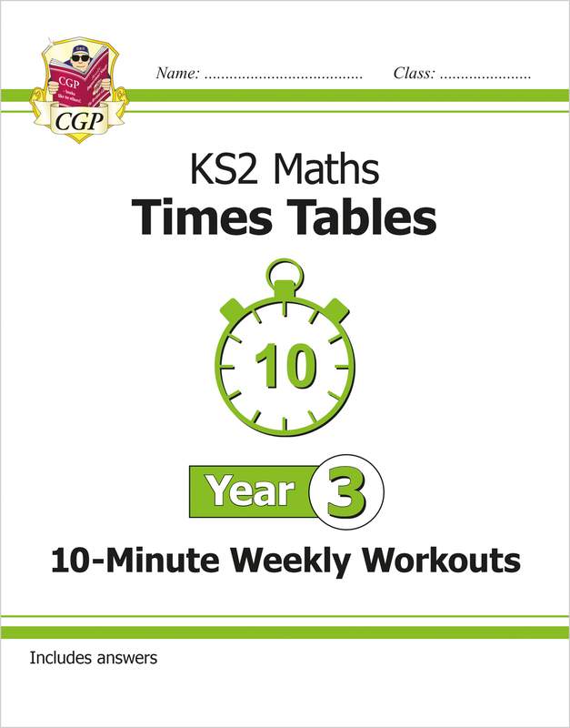 KS2 Year 3 Maths Times Tables 10-Minute Weekly Workouts Main Image