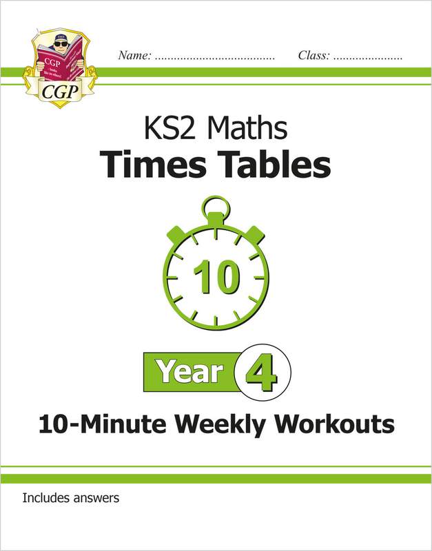 KS2 Year 4 Maths Times Tables 10-Minute Weekly Workouts Main Image