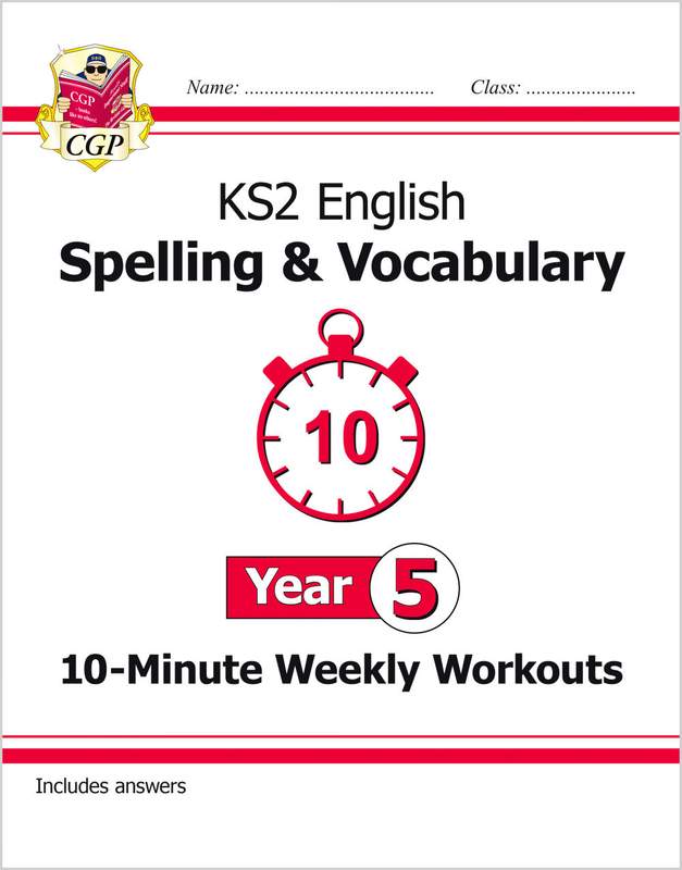 KS2 Year 5 English 10-Minute Weekly Workouts: Spelling & Vocabulary Main Image