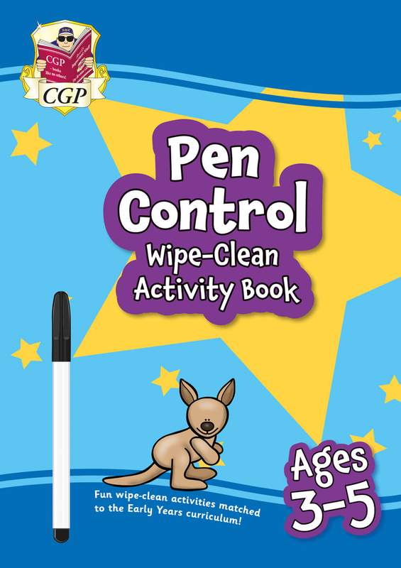 Pen Control Wipe-Clean Activity Book for Ages 3-5 (with pen) Main Image