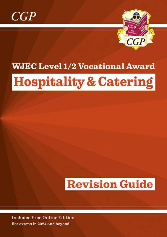 WJEC Level 1/2 Vocational Award in Hospitality & Catering: Revision Guide (with Online Edition) Main Image