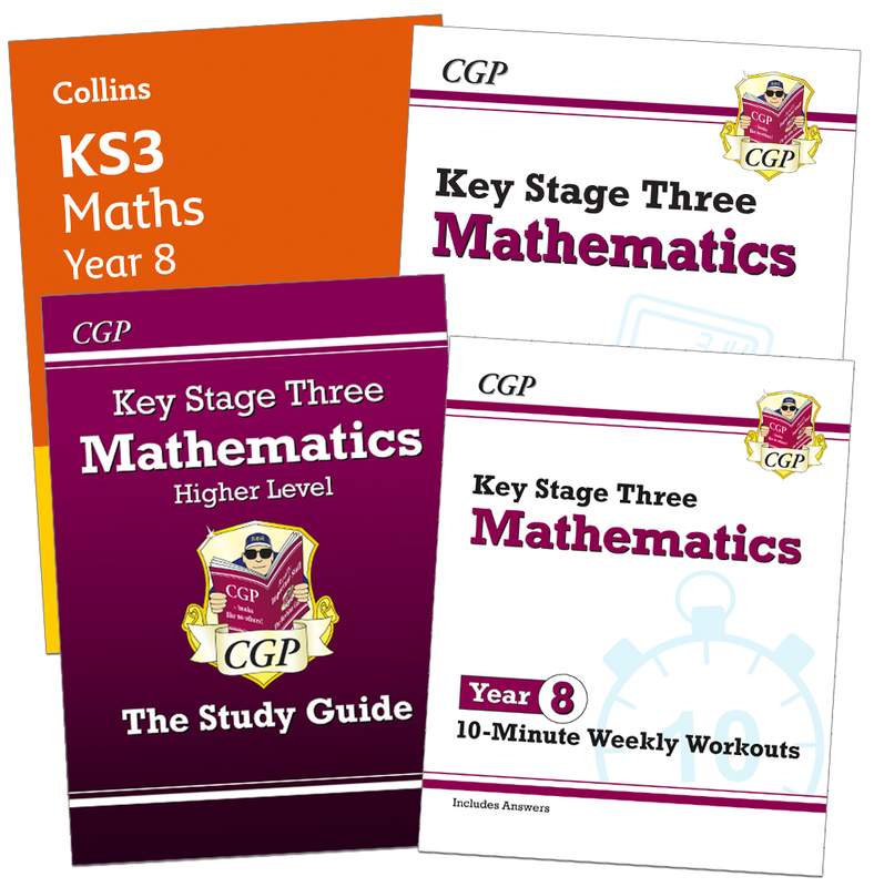 Year 8 Maths Study & Workbook Pack (Ages 12-13) Main Image