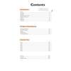The contents page lists topics like spotting patterns and 3D shapes, plus eight assessment tests