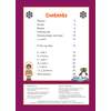A contents page listing phonics and drawing topics with page numbers, decorated with a penguin and a child