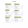 A contents page listing sections on customs, celebrity culture, travel, media, and environmental issues with page numbers