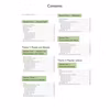A table of contents listing six sections covering general topics, lifestyle, health, education