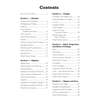 A contents page listing five sections covering Number, Algebra, Graphs, Ratio, and Shapes with page numbers