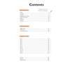 The contents page lists spatial reasoning topics and thirteen assessment tests