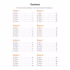 A contents page listing eight weeks of daily practice, with tick boxes to track progress
