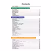 A table of contents listing maths topics from number and place value through to fractions and percentages