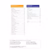 A contents page listing geometry and statistics topics with page numbers, plus a note about QR codes for videos and quizzes