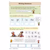 Children copy tricky words into frames, then write a sentence using letter cards and a word frame