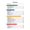 A table of contents listing four maths sections with page numbers for each topic